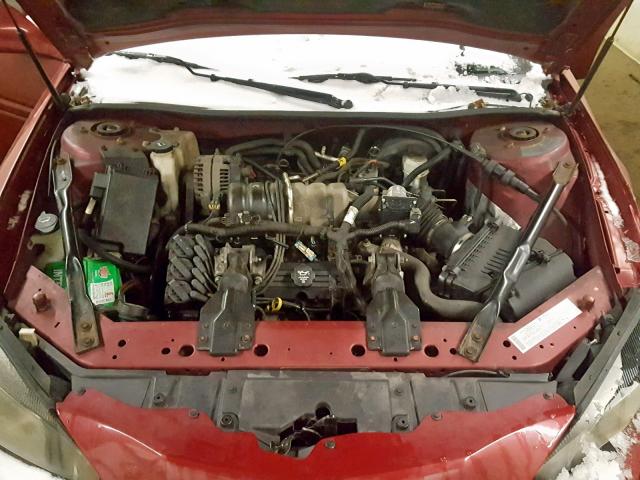 2G2WP522541229273 - 2004 PONTIAC GRAND PRIX MAROON photo 7