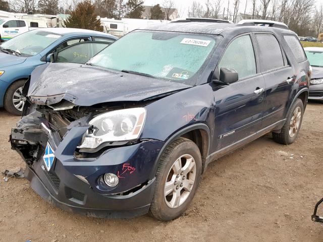 1GKER13748J144168 - 2008 GMC ACADIA SLE BLUE photo 2