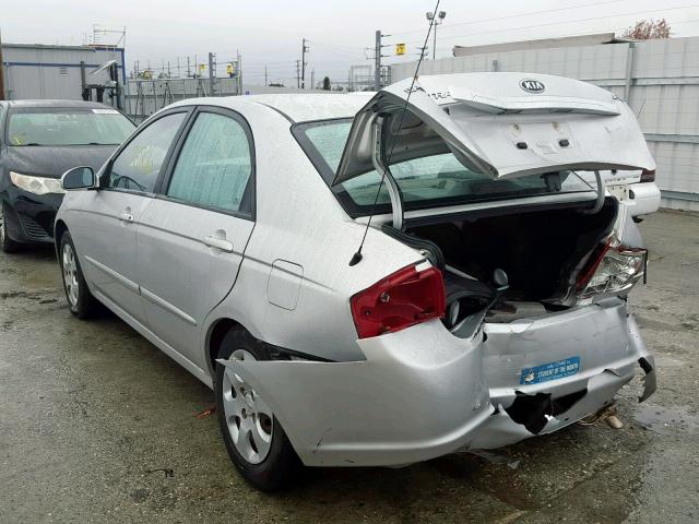 KNAFE122985529426 - 2008 KIA SPECTRA EX SILVER photo 3