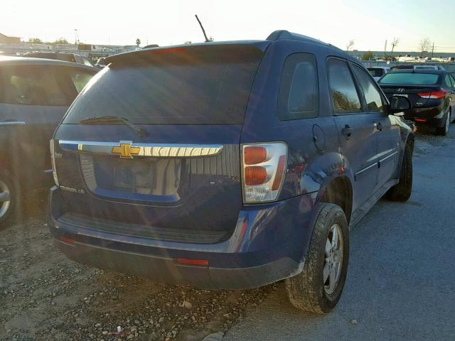 2CNDL23F786298677 - 2008 CHEVROLET EQUINOX LS BLUE photo 4