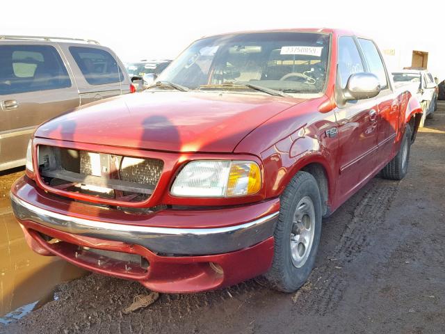 1FTRW07L92KC33579 - 2002 FORD F150 SUPER 红色 照片 2