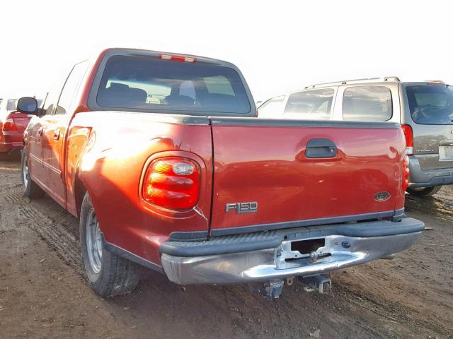 1FTRW07L92KC33579 - 2002 FORD F150 SUPER 红色 照片 3