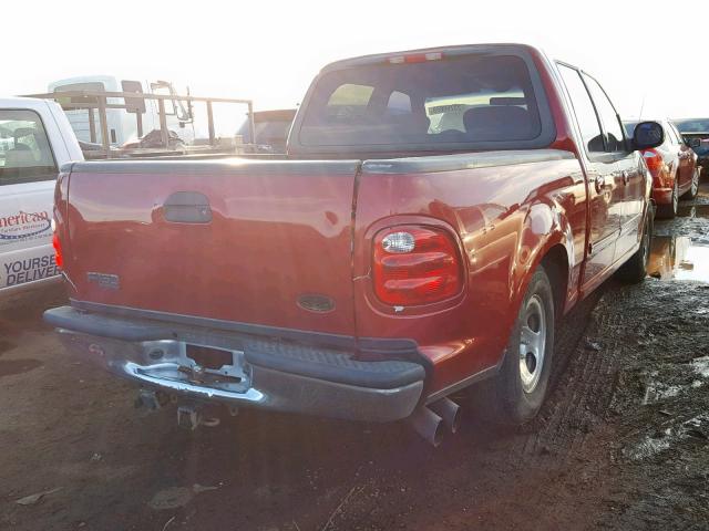 1FTRW07L92KC33579 - 2002 FORD F150 SUPER 红色 照片 4