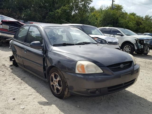 KNADC125156383827 - 2005 KIA RIO BLACK photo 1