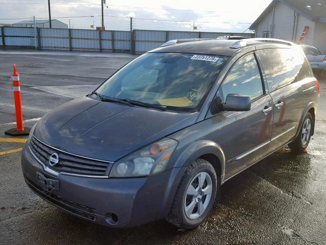 5N1BV28U67N120181 - 2007 NISSAN QUEST S CHARCOAL photo 2