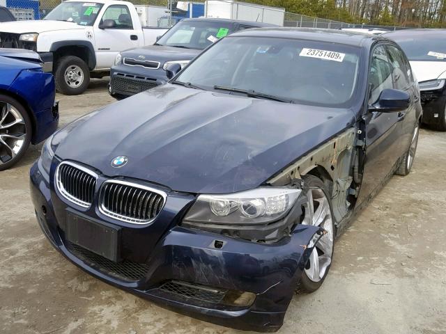 WBAPL33559A515160 - 2009 BMW 335 XI BLUE photo 2