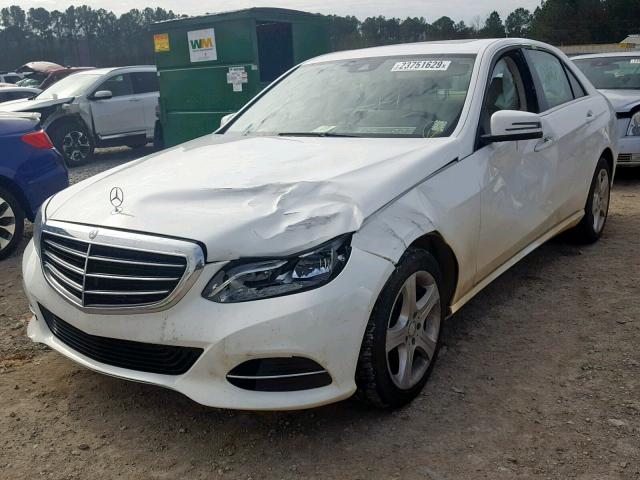 WDDHF5KB2EA904128 - 2014 MERCEDES-BENZ E 350 WHITE photo 2