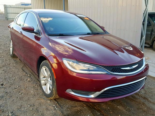 1C3CCCAB1FN709896 - 2015 CHRYSLER 200 LIMITE BURGUNDY photo 1