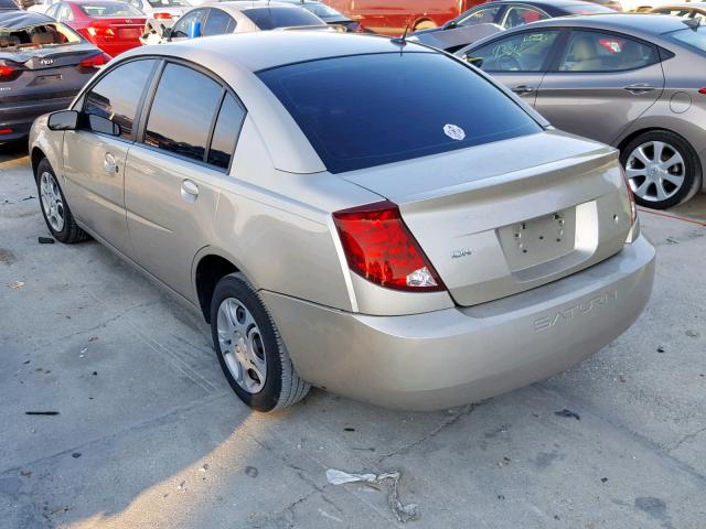 1G8AJ54F45Z130342 - 2005 SATURN ION LEVEL GOLD photo 3
