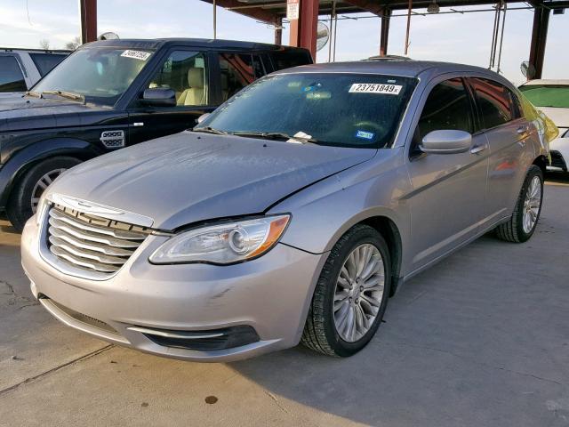 1C3CCBAB3DN671045 - 2013 CHRYSLER 200 LX GRAY photo 2