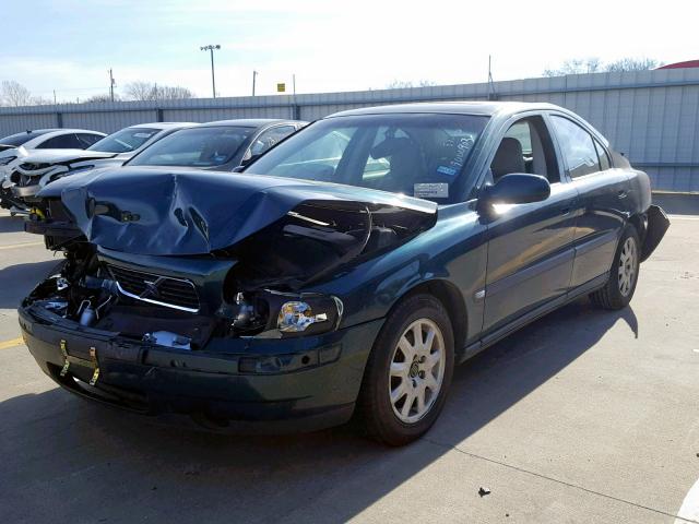 YV1RS61R922149090 - 2002 VOLVO S60 GREEN photo 2