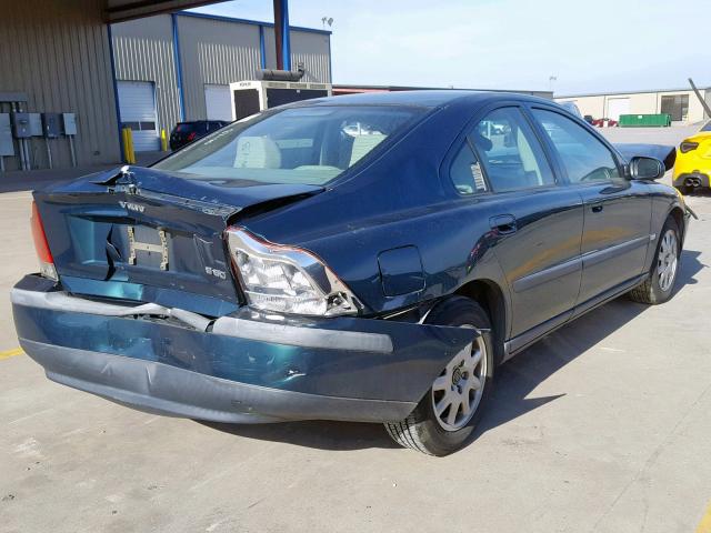 YV1RS61R922149090 - 2002 VOLVO S60 GREEN photo 4