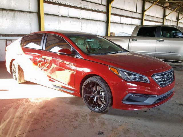 5NPE34AF6HH574673 - 2017 HYUNDAI SONATA SPO RED photo 1