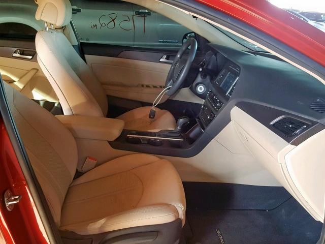 5NPE34AF6HH574673 - 2017 HYUNDAI SONATA SPO RED photo 5