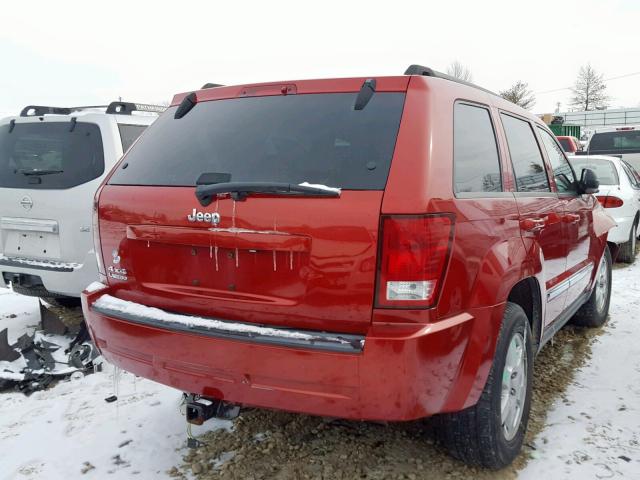 1J4PR4GK0AC140188 - 2010 JEEP GRAND CHER RED photo 4