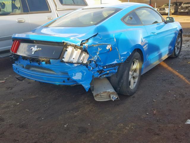 1FA6P8AM9H5226709 - 2017 FORD MUSTANG BLUE photo 4