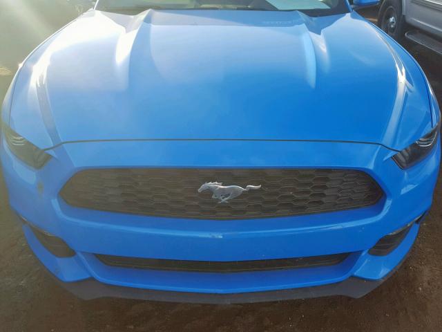 1FA6P8AM9H5226709 - 2017 FORD MUSTANG BLUE photo 7