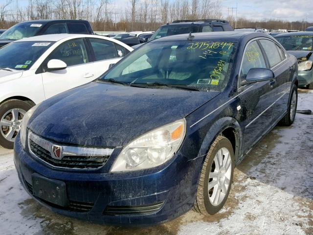 1G8ZS57N28F122345 - 2008 SATURN AURA XE BLUE photo 2