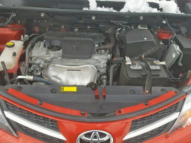 2T3RFREV3DW009288 - 2013 TOYOTA RAV4 XLE RED photo 7