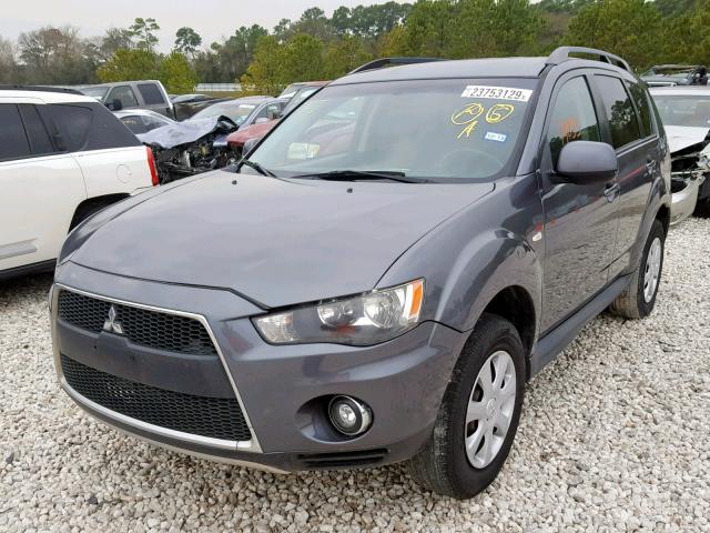 JA4AS2AW6CU025070 - 2012 MITSUBISHI OUTLANDER GRAY photo 2