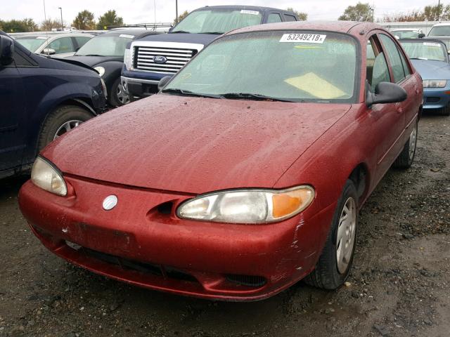 1MEFM13P1WW632099 - 1998 MERCURY TRACER LS MAROON photo 2