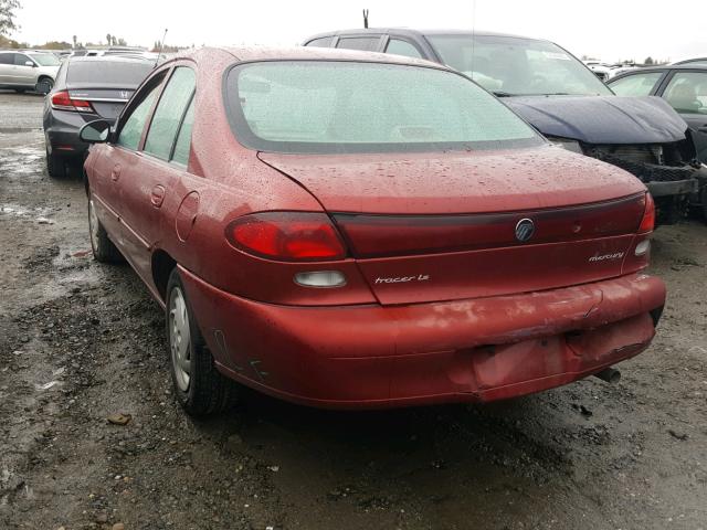 1MEFM13P1WW632099 - 1998 MERCURY TRACER LS MAROON photo 3