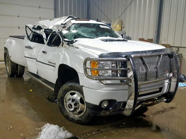 1GT426C89EF113272 - 2014 GMC SIERRA K35 WHITE photo 1