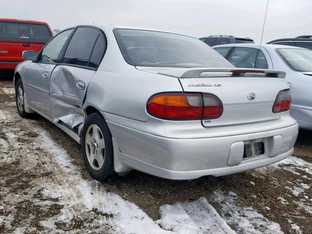1G1NE52J82M539478 - 2002 CHEVROLET MALIBU LS SILVER photo 3