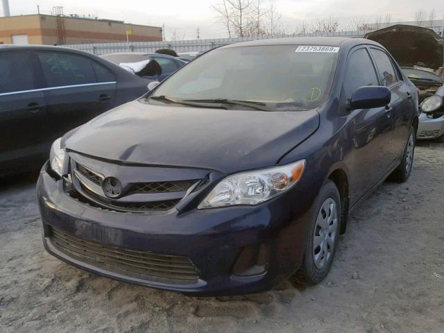 2T1BU4EE6BC696770 - 2011 TOYOTA COROLLA BA BLUE photo 2