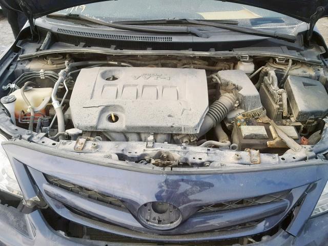 2T1BU4EE6BC696770 - 2011 TOYOTA COROLLA BA BLUE photo 7