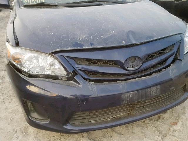 2T1BU4EE6BC696770 - 2011 TOYOTA COROLLA BA BLUE photo 9