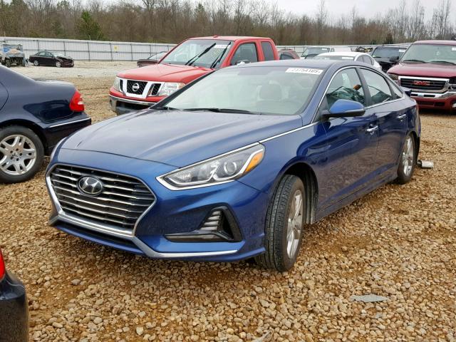 5NPE34AF9JH618011 - 2018 HYUNDAI SONATA SPO BLUE photo 2