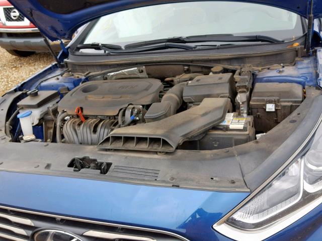 5NPE34AF9JH618011 - 2018 HYUNDAI SONATA SPO BLUE photo 7