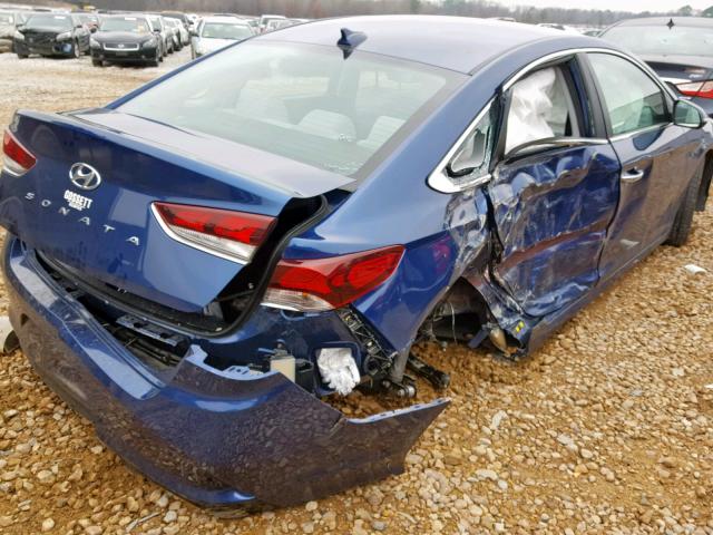 5NPE34AF9JH618011 - 2018 HYUNDAI SONATA SPO BLUE photo 9