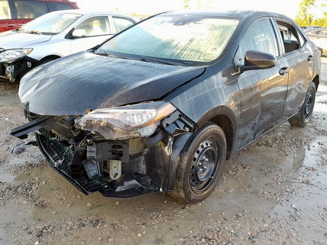 5YFBURHE0HP709191 - 2017 TOYOTA COROLLA L BLACK photo 2