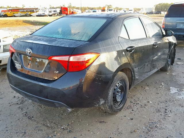 5YFBURHE0HP709191 - 2017 TOYOTA COROLLA L BLACK photo 4