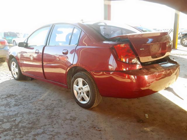 1G8AJ55F27Z148453 - 2007 SATURN ION LEVEL MAROON photo 3