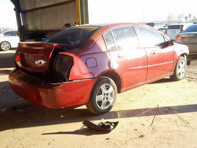 1G8AJ55F27Z148453 - 2007 SATURN ION LEVEL MAROON photo 4