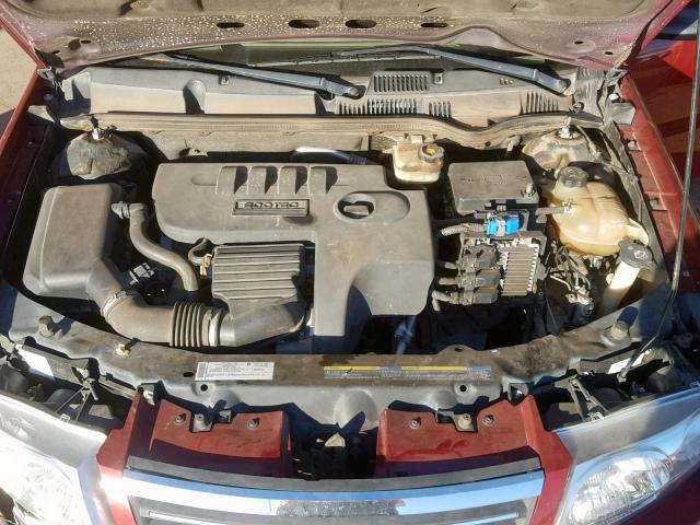 1G8AJ55F27Z148453 - 2007 SATURN ION LEVEL MAROON photo 7