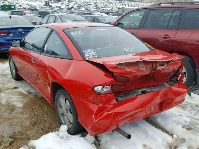 1G1JF12TX17343772 - 2001 CHEVROLET CAVALIER Z RED photo 3