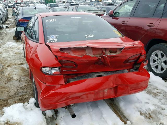 1G1JF12TX17343772 - 2001 CHEVROLET CAVALIER Z RED photo 9