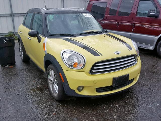 WMWZB3C59CWM29890 - 2012 MINI COOPER COU YELLOW photo 1