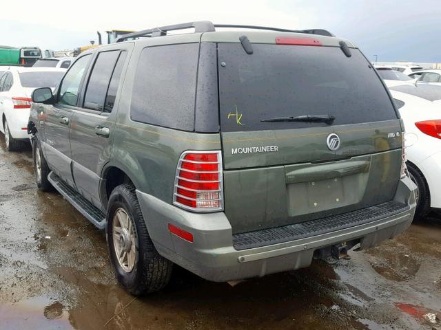 4M2ZU86W92ZJ28638 - 2002 MERCURY MOUNTAINEE GREEN photo 3