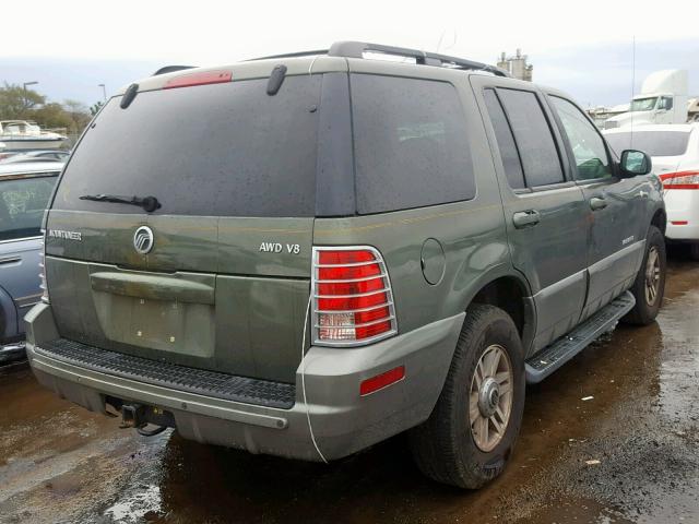 4M2ZU86W92ZJ28638 - 2002 MERCURY MOUNTAINEE GREEN photo 4