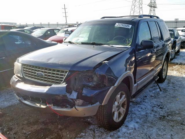 1FMZU74E33UB99709 - 2003 FORD EXPLORER E BLUE photo 2