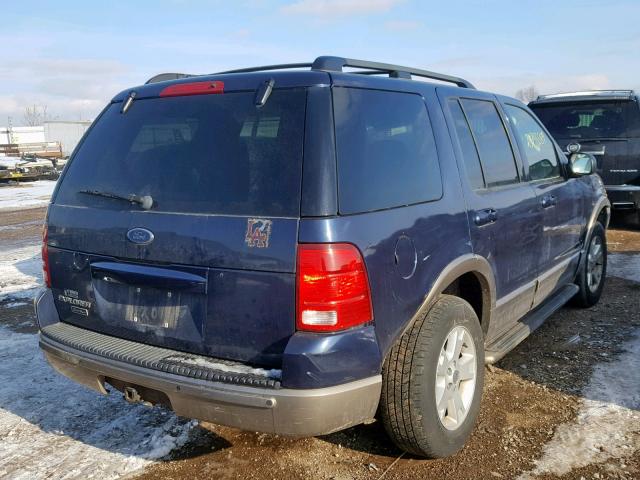 1FMZU74E33UB99709 - 2003 FORD EXPLORER E BLUE photo 4