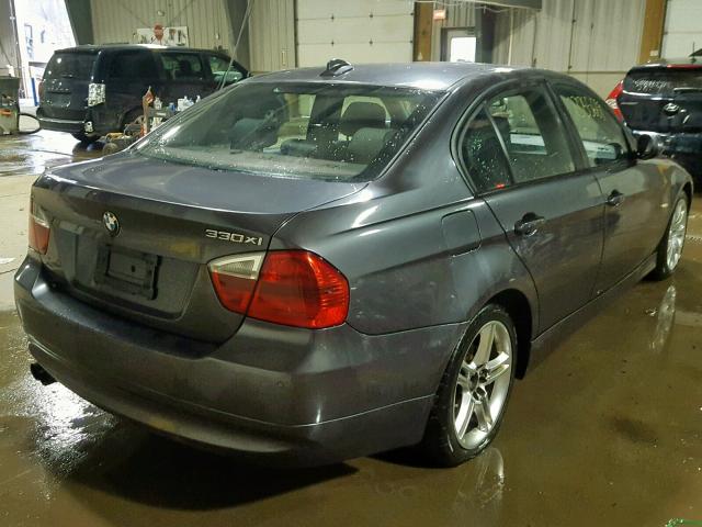 WBAVD33506KV67273 - 2006 BMW 330 XI CHARCOAL photo 4