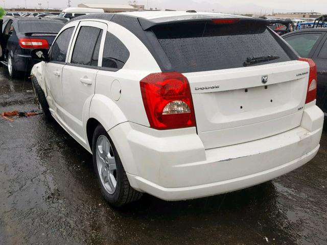 1B3HB48A39D180681 - 2009 DODGE CALIBER SX WHITE photo 3