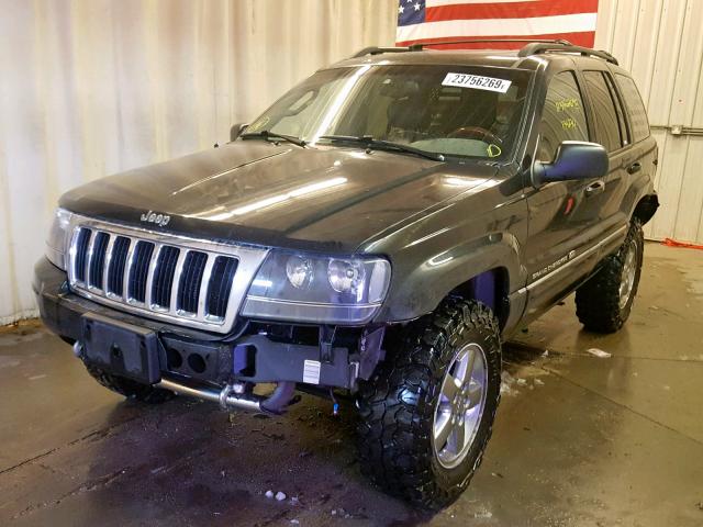 1J8GW68J74C229138 - 2004 JEEP GRAND CHER BLACK photo 2