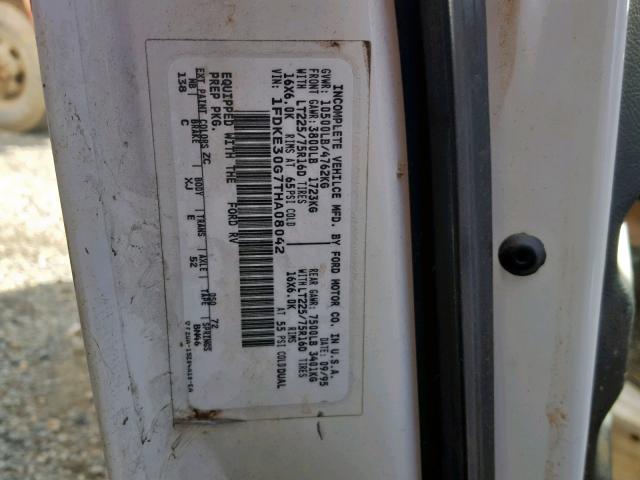 1FDKE30G7THA08042 - 1996 FORD ECONOLINE Ağ foto 10